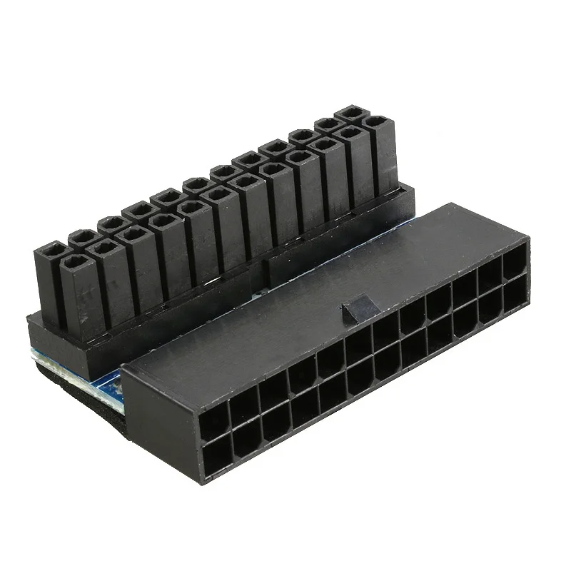 

ATX 24 контакта 90 градусов 24 контакта на 24 контакта адаптер питания материнская плата Разъемы питания модульные для кабелей питания