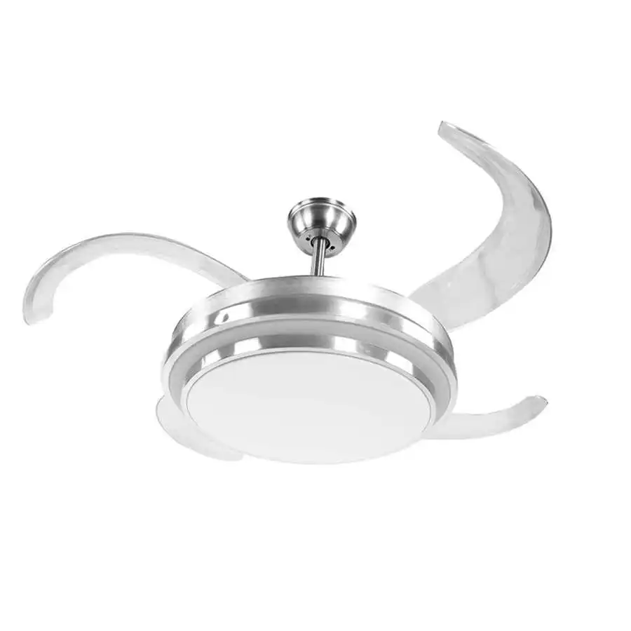 Светодиодный потолочный вентилятор с 4 лопастями 3 меняющихся цвета 42 дюйма