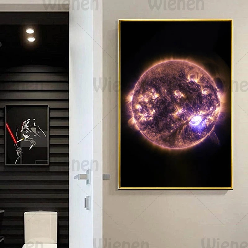 

Abstract Purple Galaxy Poster Nordic Canvas Art Painting Home Decoration Wall Art Modern Print For Living Room Bedroom Picture