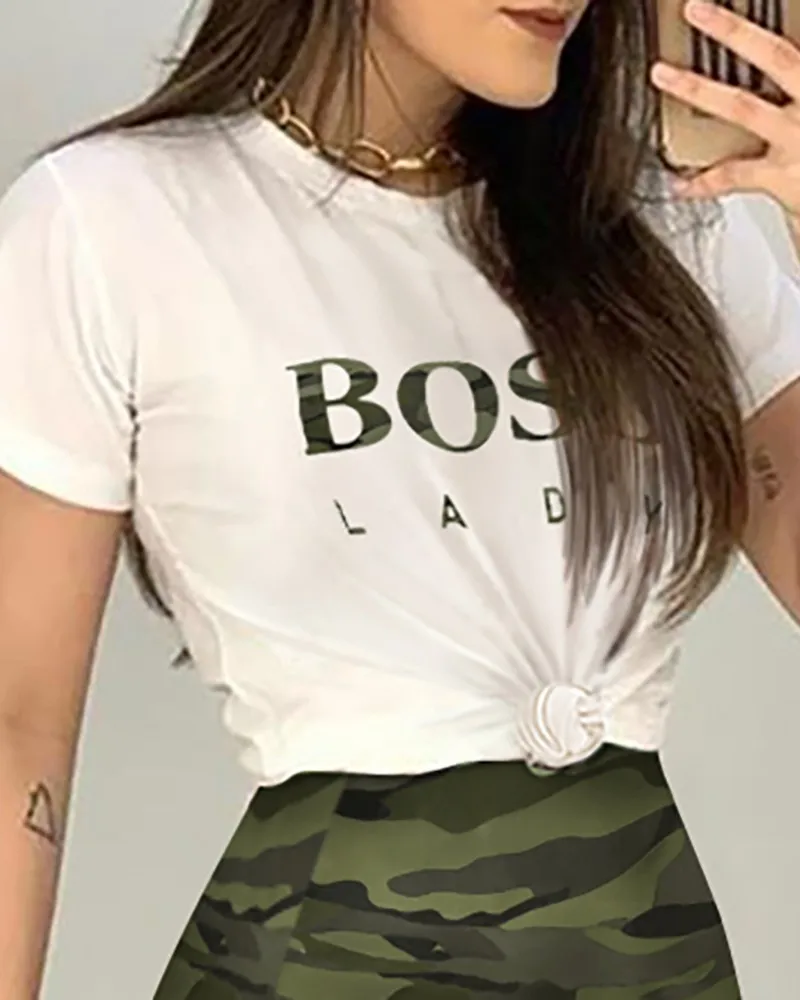 

Slit skirt print set short sleeve top & leopard sleeve style clothing length pants length (cm) pants closure type dresses length