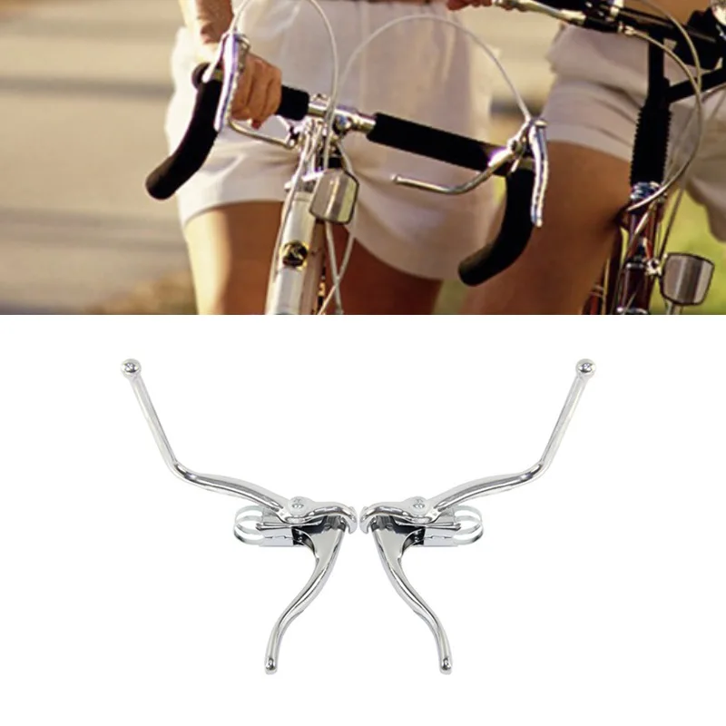 

1 пара, алюминиевый сплав, Ретро стиль, дорожный велосипед, безопасность, двойные тормозные рычаги, гоночный MTB велосипед, дропбрейки, ручные ...