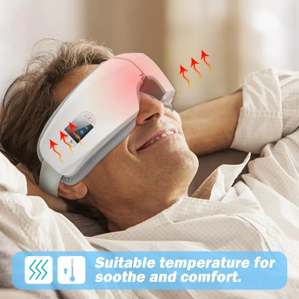 

4D Smart Airbag Vibration Eye Massager Eye Care Instrumen Heating Bluetooth Music Relieves Fatigue And Dark Circles