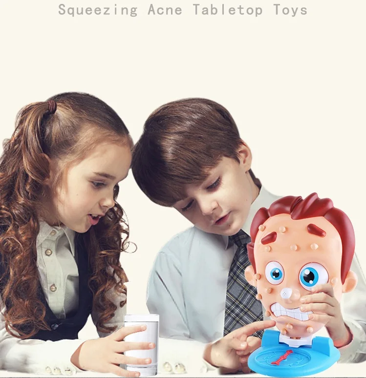 Забавные игрушки Squeeze Acne Toy Popping Puple Pete для родителей и детей настольные игры спрей