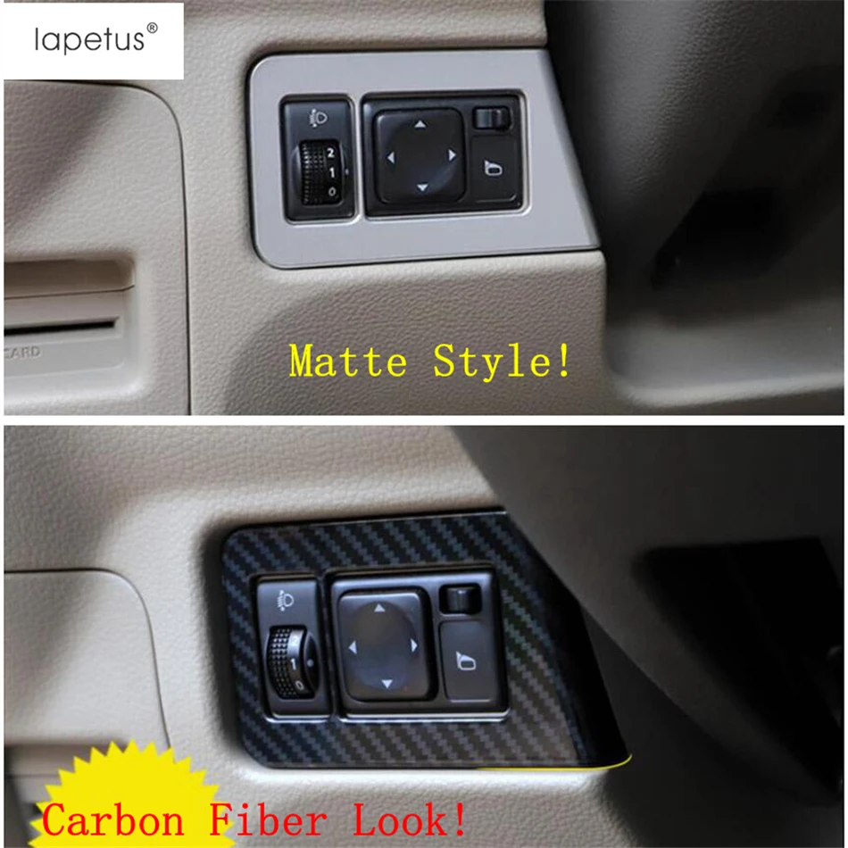 

Lapetus Accessories Fit For Nissan NV200 Evalia 2015 - 2019 ABS Front Head Lights Headlight Switches Button Molding Cover Trim