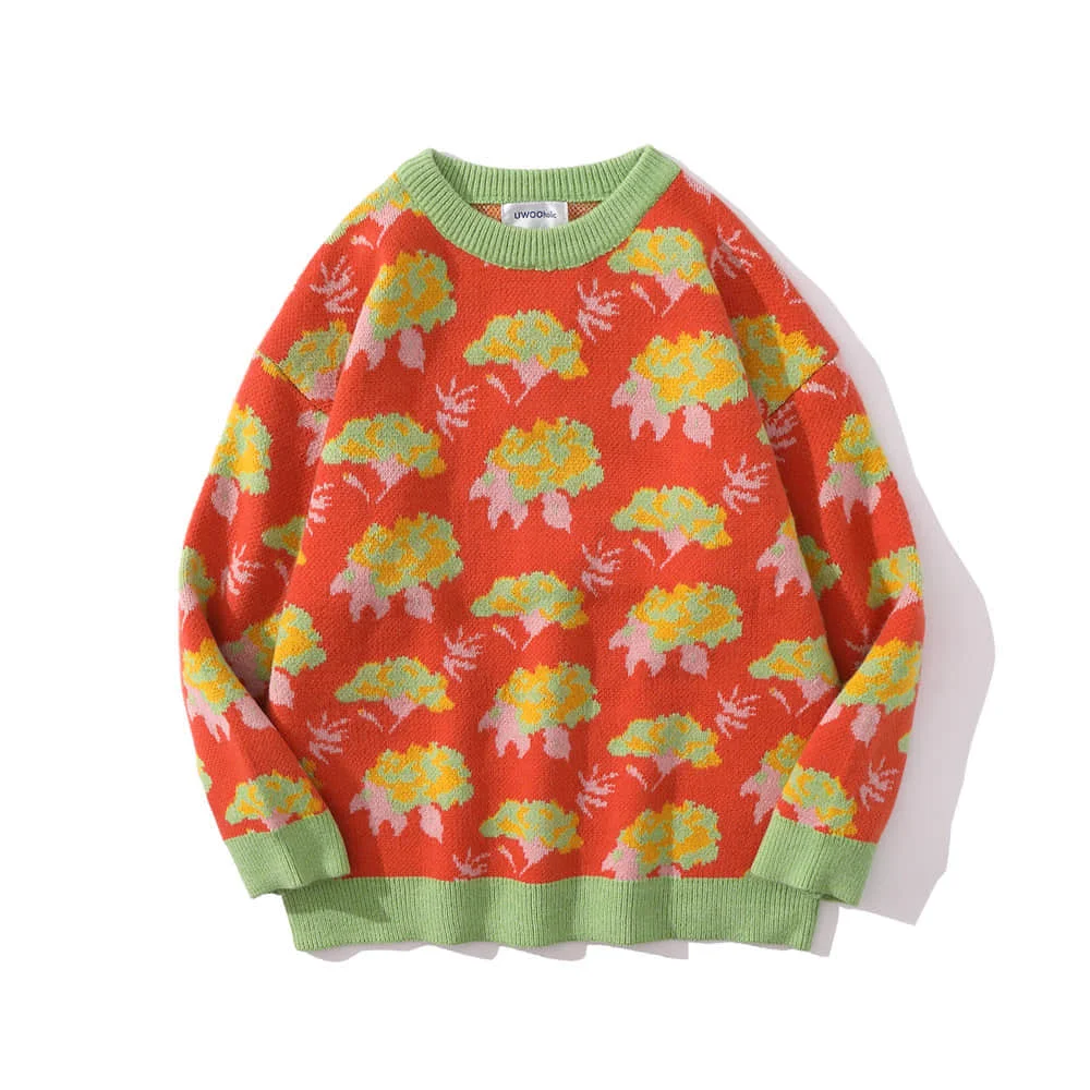 

Autumn Winter Men's Sweaters Knittted Jacquard Lazy Pullover Harajuku Jumper Oversize Streetwear Casual Knitwear Unisex Clothing