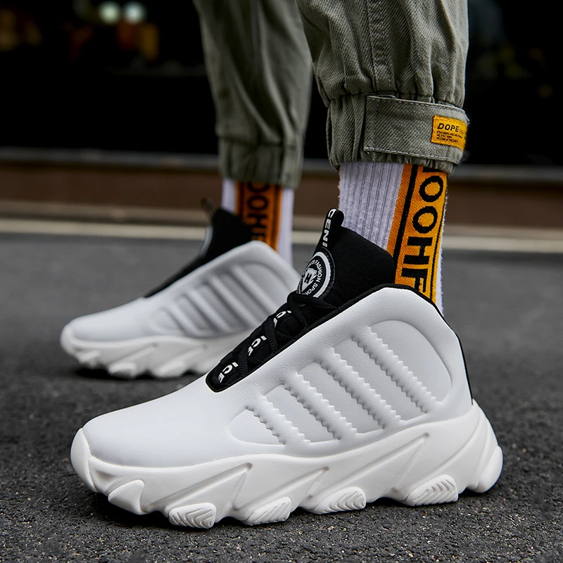 New Fashion Mens Comfortable Basketball Shoes Sport Running Shoes Chunky Sneakers for Women Boy Basketball Shoes Couple Sneakers