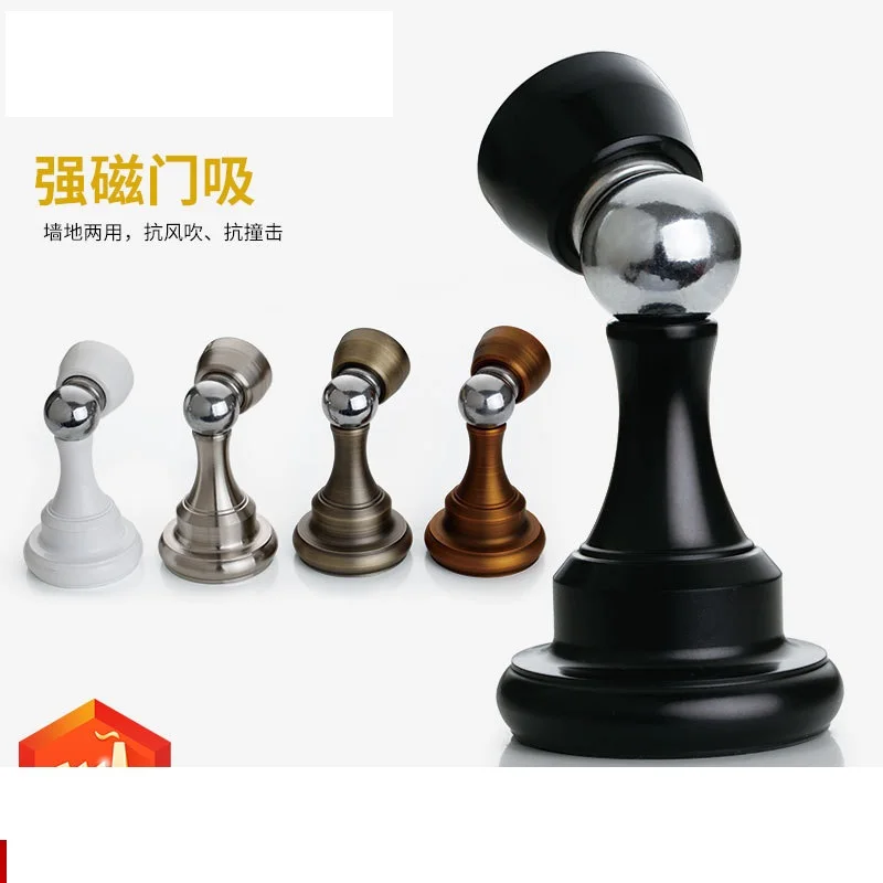 

Strong magnetic door suction simple perforated suction bedroom mute wall suction heightened magnetic door touch