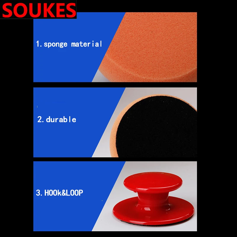 Car Waxing Polishing Handle Sponge Pad Repair For Cadillac CTS SRX ATS Lexus RX NX GS CT200H GS300 RX350 RX300 Saab 9-3 9-5 93 | Автомобили
