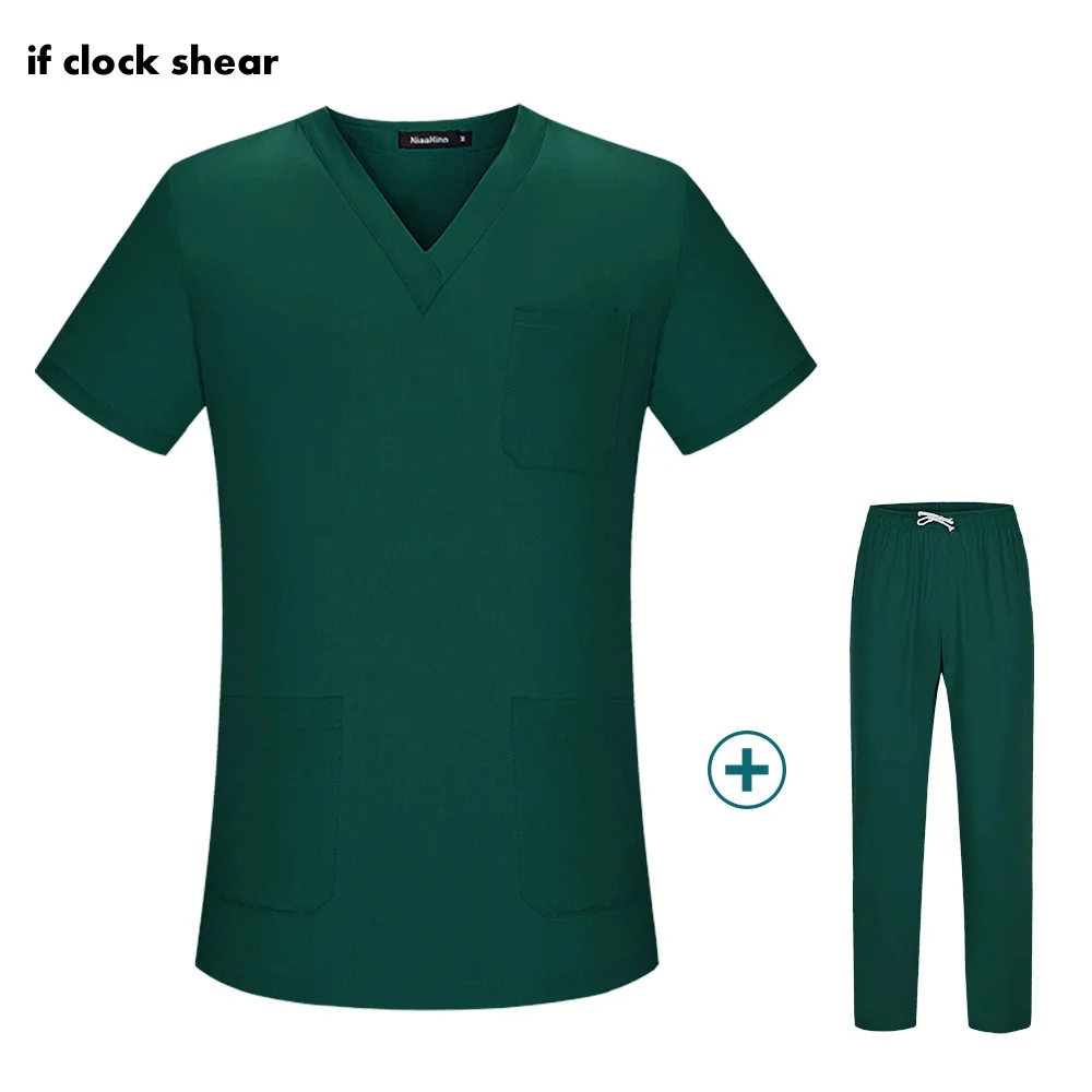 Unisex Pet grooming working clothes workwear womens scrub sets Breathable tooth health check work Uniforms suits wholesale price unisex siamese overalls auto repair work clothes sleeveless protective coverall dancing strap jumpsuits working uniforms 2019