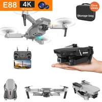 e88 new professional wifi 4k hd drone with camera hight hold mode foldable rc plane helicopter pro dron toys quadcopter drones