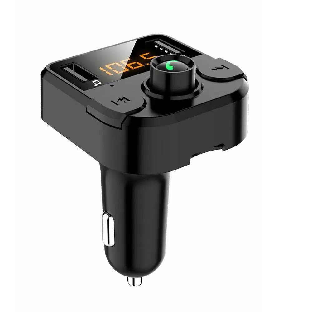 Двойное USB Автомобильное зарядное устройство с fm-передатчиком Bluetooth Hands-Free FM модулятор автомобильное зарядное устройство для телефона для IPhone