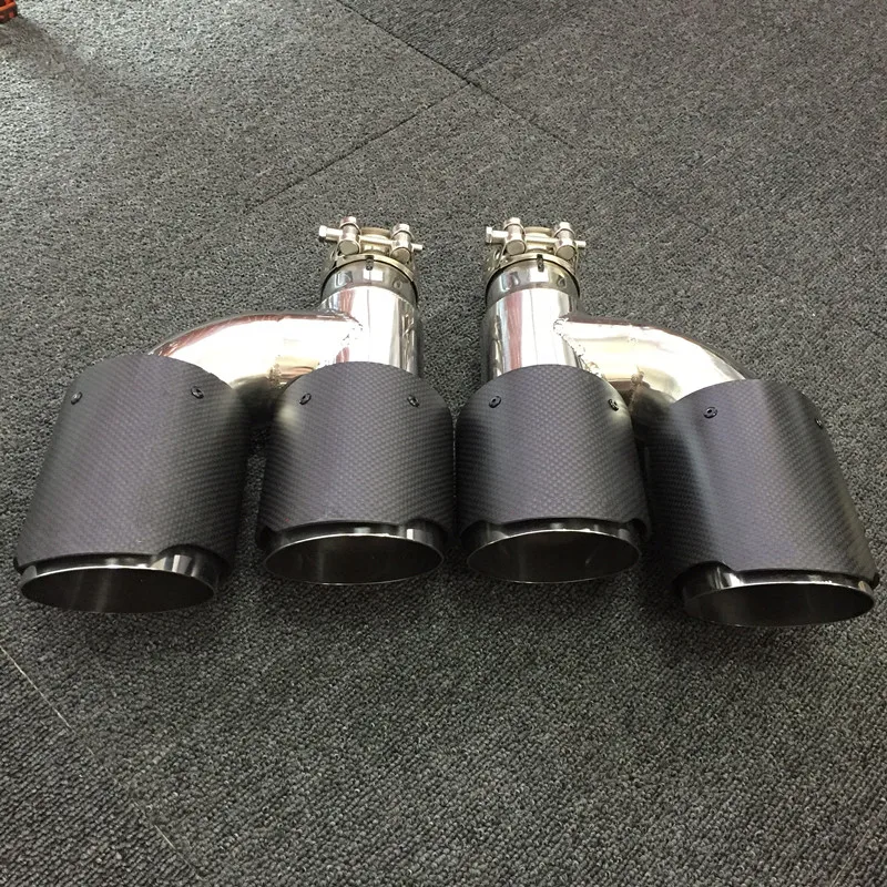 Нержавеющая Akrapovic выхлопной наконечник глушитель наконечник Впускной 51 мм(") выход 89 мм(3,5") Audi A5 A4 Индивидуальный размер автомобиля-Стайлинг