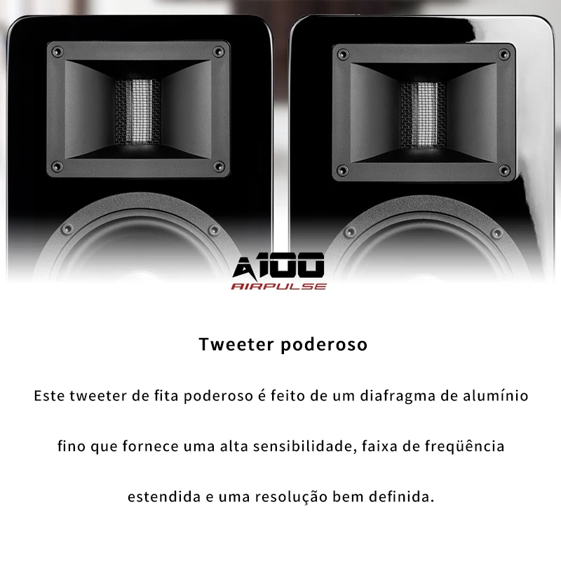 EDIFIER Airpulse A100 монитор с сенсорным Áudio Bluetooth 4,1 aptX Certificado de Áudio высокое resolução ВЧ de seda-cúpula AUX USB