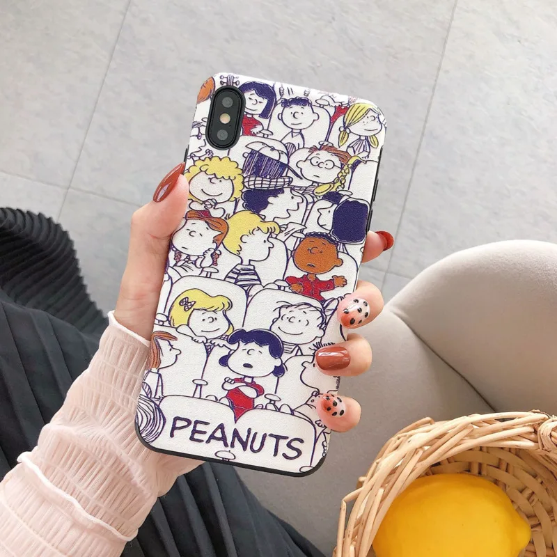 Чехол для телефона с мультяшным милым иллюстрационным рисунком для iPhone11 X XS XR XSMax 8 7 6 6S PluS, полноценная мягкая оболочка с защитой от падений.