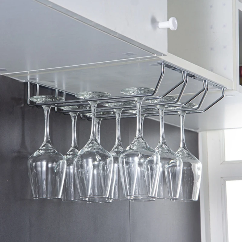 Подвесная стойка для Винных Бокалов под шкаф вешалка посуда | Дом и сад