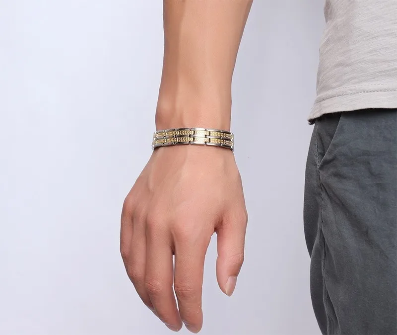 

NHGBFT Magnetic healthy care bracelet mens infrared germanium negative ions bracelet bangle