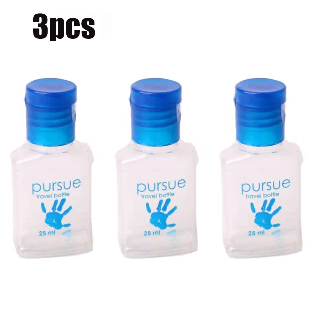 

25ML Portable Transparent Easy To Flip Top Squeeze Bottle Container Mini Empty Bottle Travel Outdoor Carry Sub-Bottle
