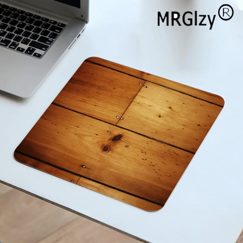 mrglzy brown wood grain new design stylish mouse pad big gaming accessories laptop pad rubber for csgo mouse pad 22x18cm carpet free global shipping