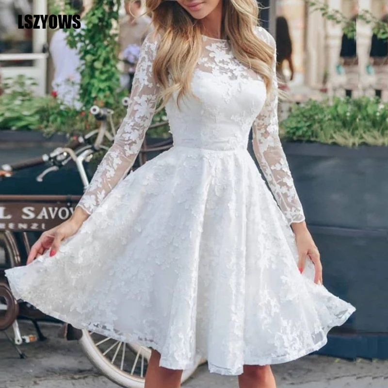 

Fashion Vintage White Dress Women Mesh Patchwork Long Sleeve O Neck Elegant Dresses Sexy Wedding Party Slim Midi Dress Vestidos