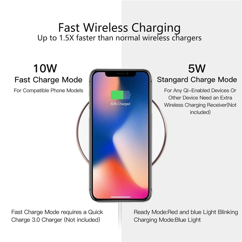 Беспроводное Зарядное Устройство Для Doogee BL9000 S70 Lite S60 Qi Зарядка для Ulefone Power 5 5s Armor X