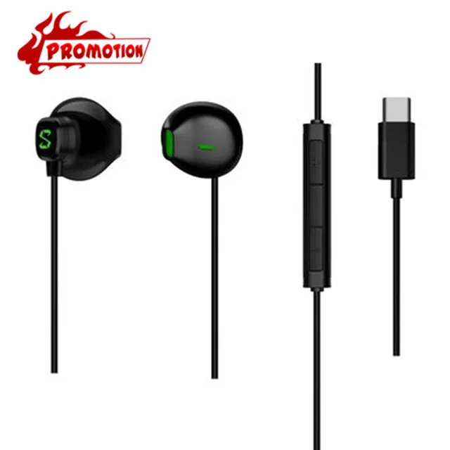 Promotion Оригинальные наушники Xiaomi Black Shark type-C, полунаушники-вкладыши, профессиональная игровая гарнитура для Black Shark 1 Gen/Helo/2 - Color: Promotion