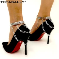 totasally hot trend foot chains for women bohemian chains tassels anklets whide snake chain leg bracelets girls sandals jewelry