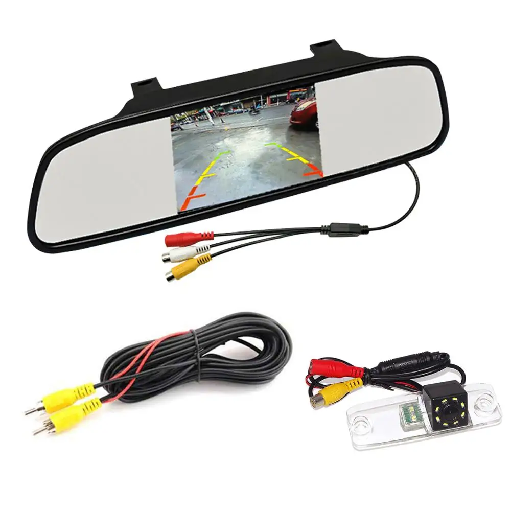 Автомобильный 4 3 дюймовый TFT монитор и светодиодный камера заднего вида с