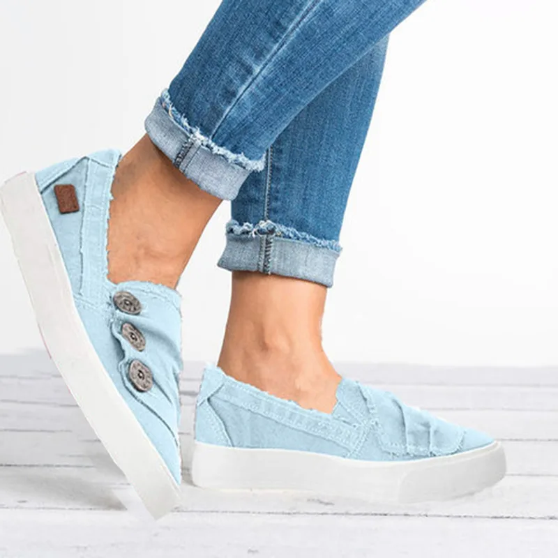 Женские кроссовки без шнуровки повседневная обувь на плоской подошве из