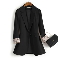 2021 free shipping summer fashion womens suit jacket new slim drape suit womens coat wild female blazer
