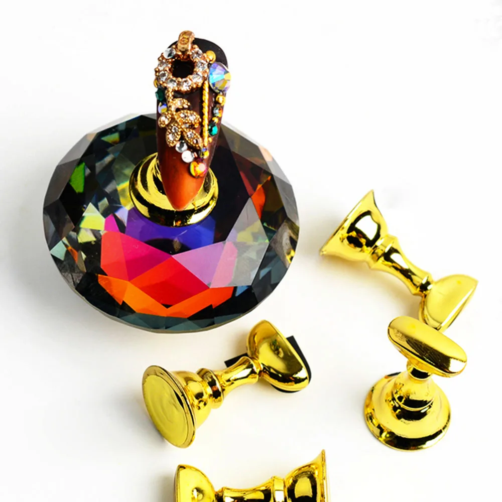 Магнитный держатель для ногтей 1 комплект 5 наконечников искусственная подставка