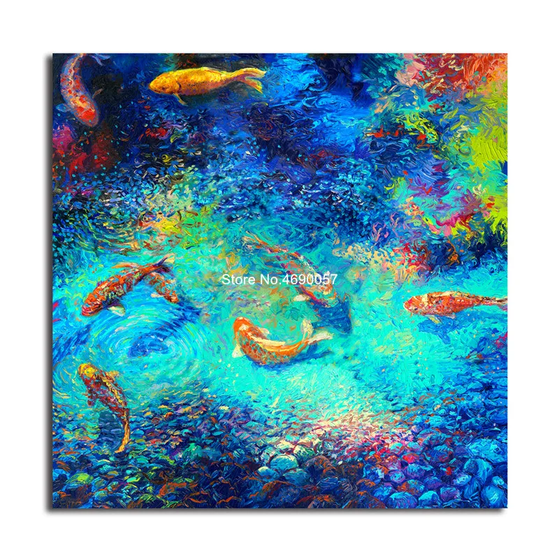 

5D алмазная живопись «сделай сам», вышивка крестиком, картина Стразы с рыбами, мозаичные картины, полноразмерная/круглая Алмазная вышивка с ...