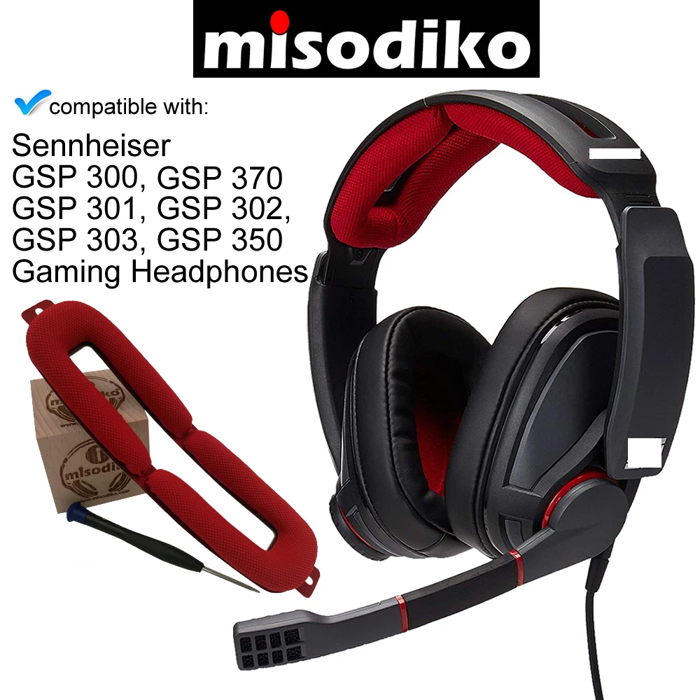 Сменные амбушюры misodiko накладки для игровой гарнитуры Sennheiser GSP 370 300 301 302 303 350
