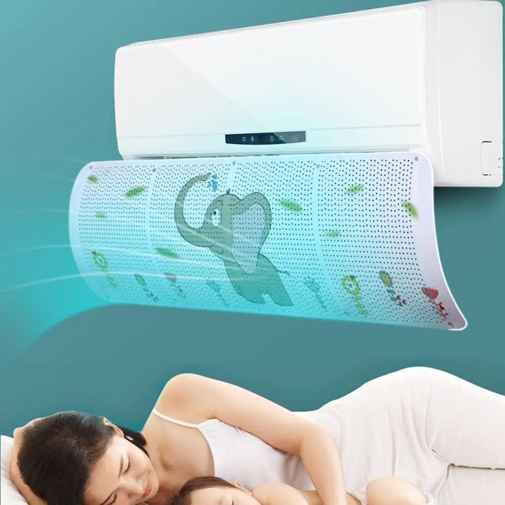 1 шт. милый кот слон регулируемый угол пластиковый кондиционер холодный ветер щит