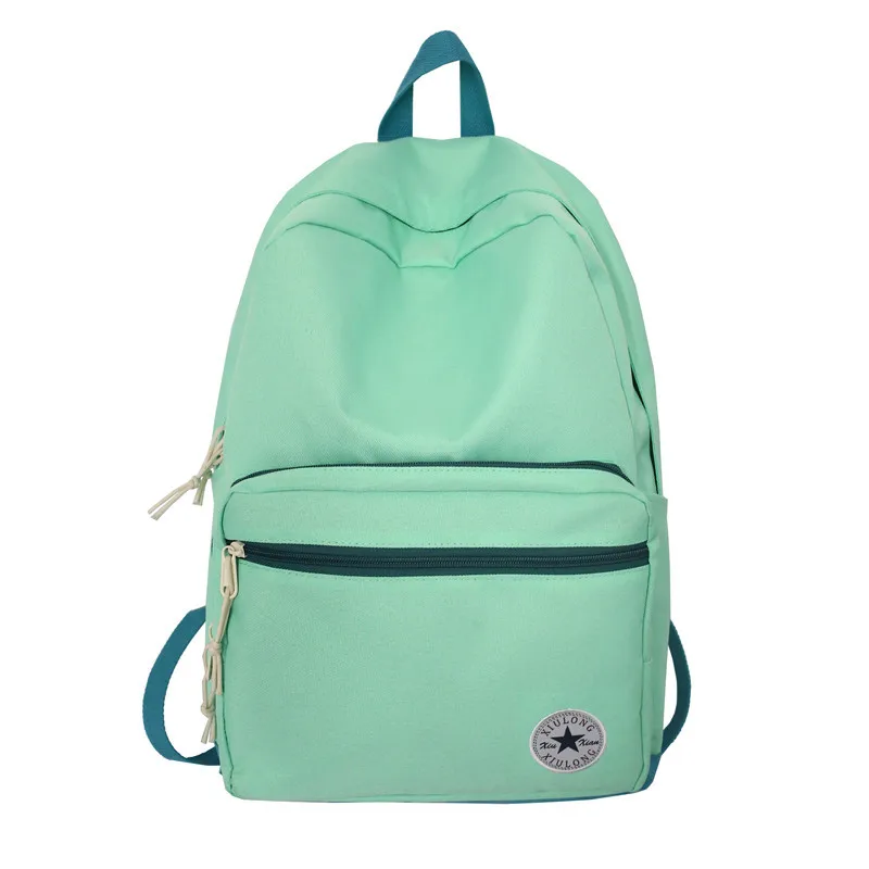 

High School Bags for Teenage Girls Backpack Women Large Nylon Schoolbag College Student Bookbag Female Casual Simple 2022