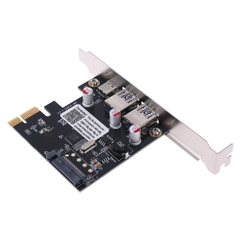 PCIE PCI Express к USB 3 1 Type-C 2 порта 0 Type-A адаптер расширения с SATA 15 PIN | Компьютеры и офис