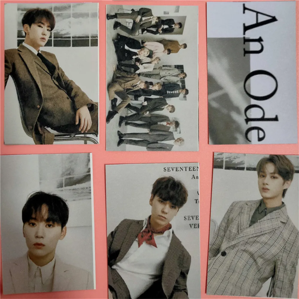 16 шт./компл. Kpop SEVENTEEN photocard новый альбом An Ode HD Photo K pop seventeen lomo card Новые поступления