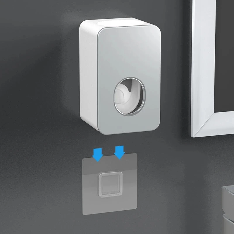 useful automatic toothpaste dispenser dust proof toothbrush holder wall mount stand bathroom accessories set free global shipping