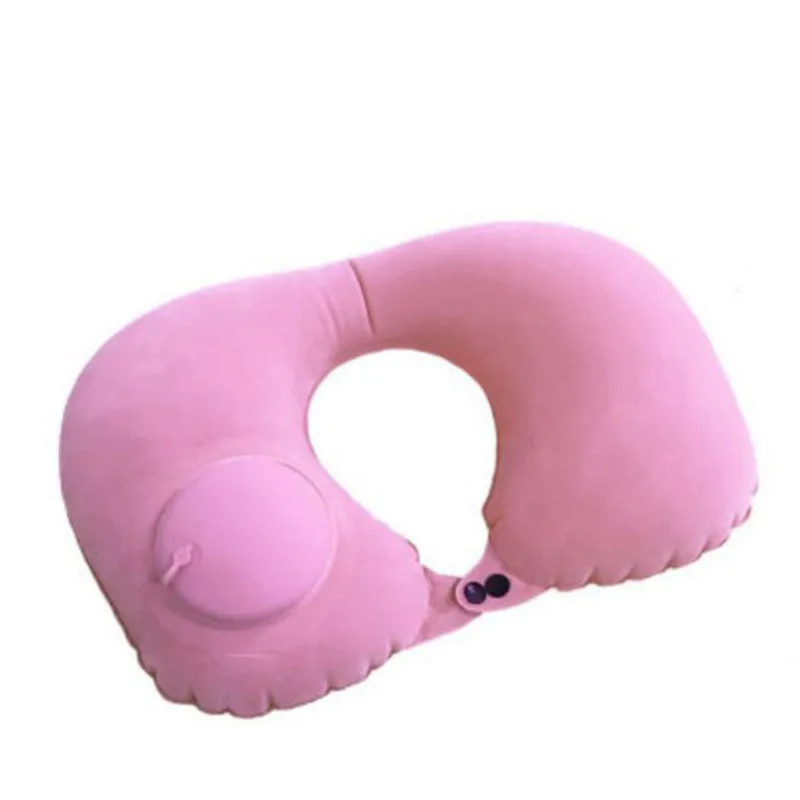 1PC Inflatable Neck PillowTravel U Shape Air Pillow Neckrest Head Rest Portable Head Rest Pillows In Flight Cushion