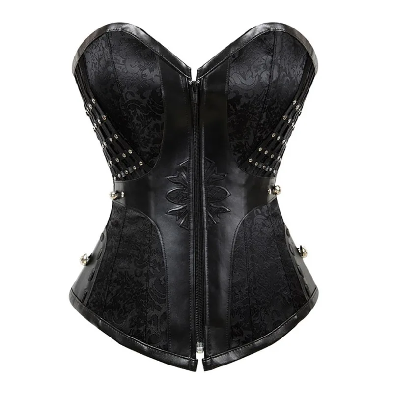 

Women's Red Black Shapewear 12 Steel Bone Shaper Sexy Corset Fall Winter Gathering Abdomen Shaper Plus Size S-2XL