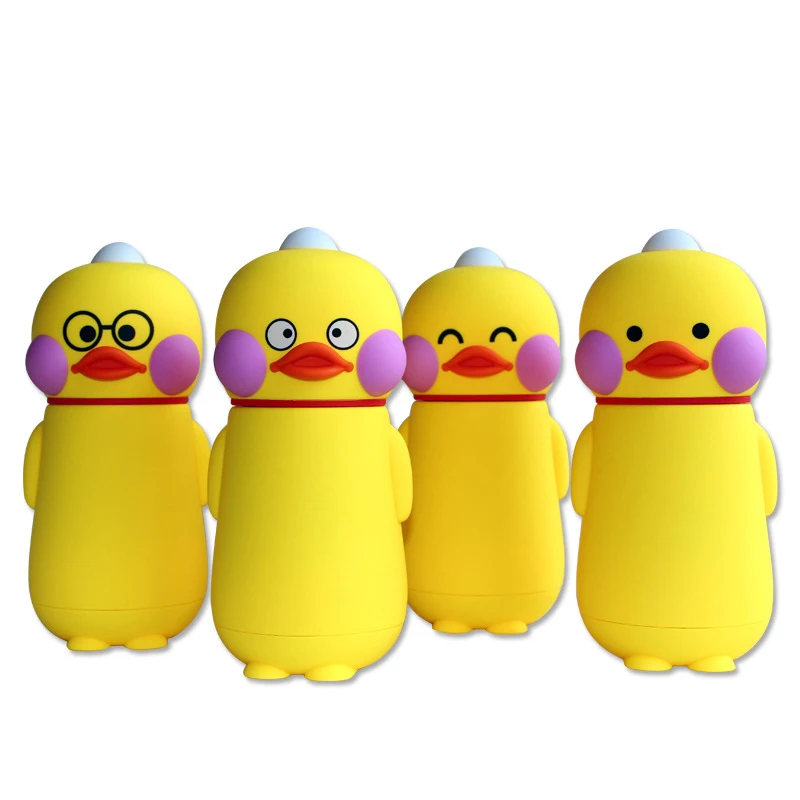 

Hot Cute Cartoon Water Bottle Portable Stainless Steel Water Cup Heat-Resistant Vacuum Flask for Home Camping Traveling