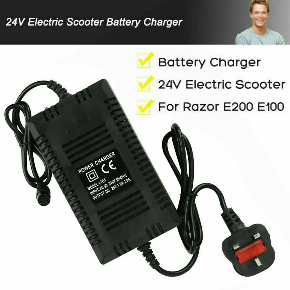 

24V 2A Universal Battery Charger Power Supply Adapter For Hoverboard Smart Balance Mobility Electric Scooter Wheelchair Parts