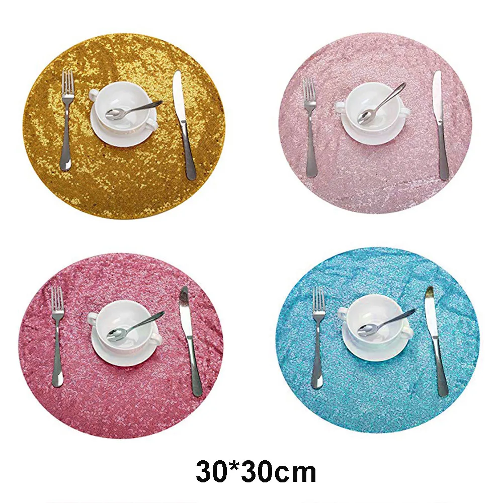 Круглая блестящая скатерть 125x200 см с вышивкой и блестками прямоугольная для