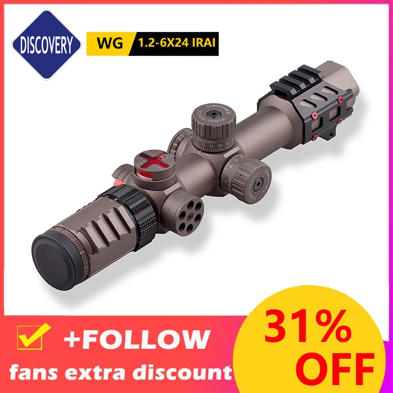 

Телескопический оптический прицел для пневматической винтовки G43 AR15 DISCOVERY WG 1,2-6x24чно