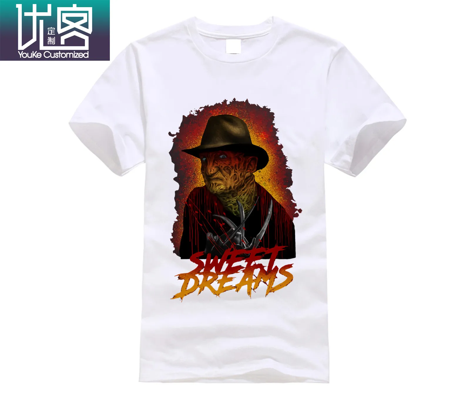 Сладкие сны для мужчин s Фредди футболки с Крюгером кошмар на Elm Street Хэллоуин MovieCool