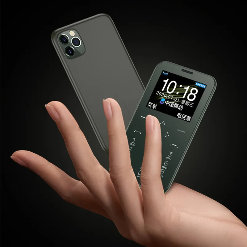 MP3 плеер мини карта мобильный телефон не смартфон цветной экран HD камера мощный