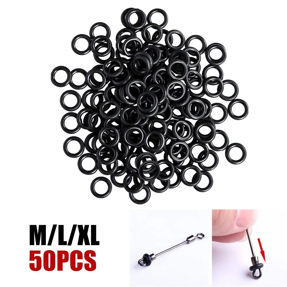 

50pcs Wacky O-Ring Wacky Worm Rig Accessories For Soft Baits Lure Silicone Fish Tackle Pesca Iscas High Quality Fishing Tools