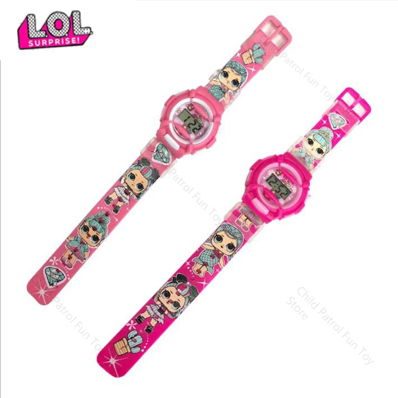 

LOL Surprise Dolls Random Silicone Watch Child Wrist Lol Watch Cute Action Figure Fashion Cartoon Toys for Girls Birthday Gifts