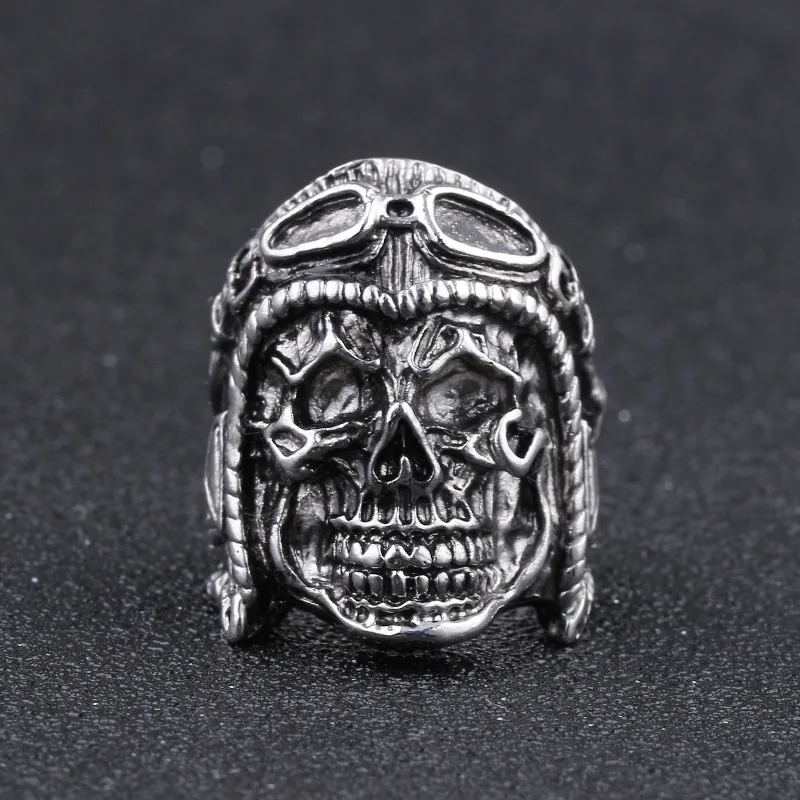 Винтажные кольца скелета для мужчин кольцо высокого качества череп Ювелирное