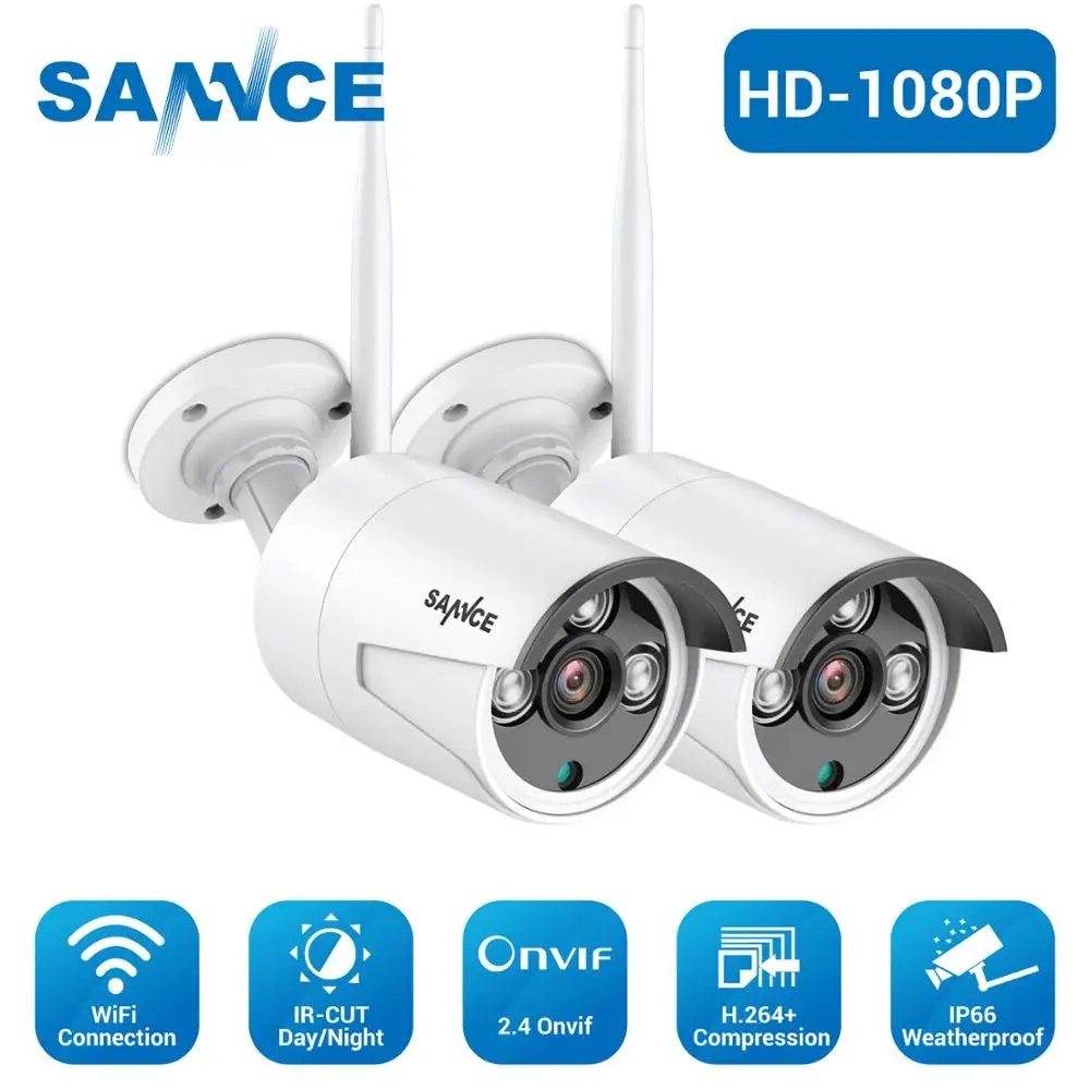 Беспроводная камера видеонаблюдения SANNCE FHD 1080P IP Wi Fi с защитой от непогоды угол