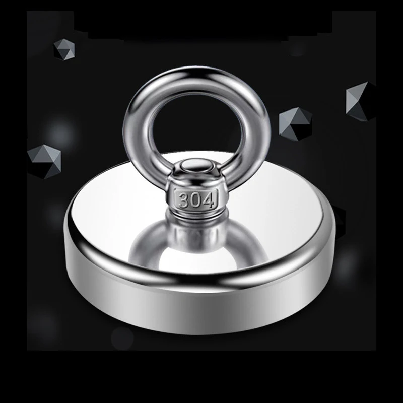 

Magnets Strong Screw Hole Eyebolt For Retrieving In River Magnetic Fishing